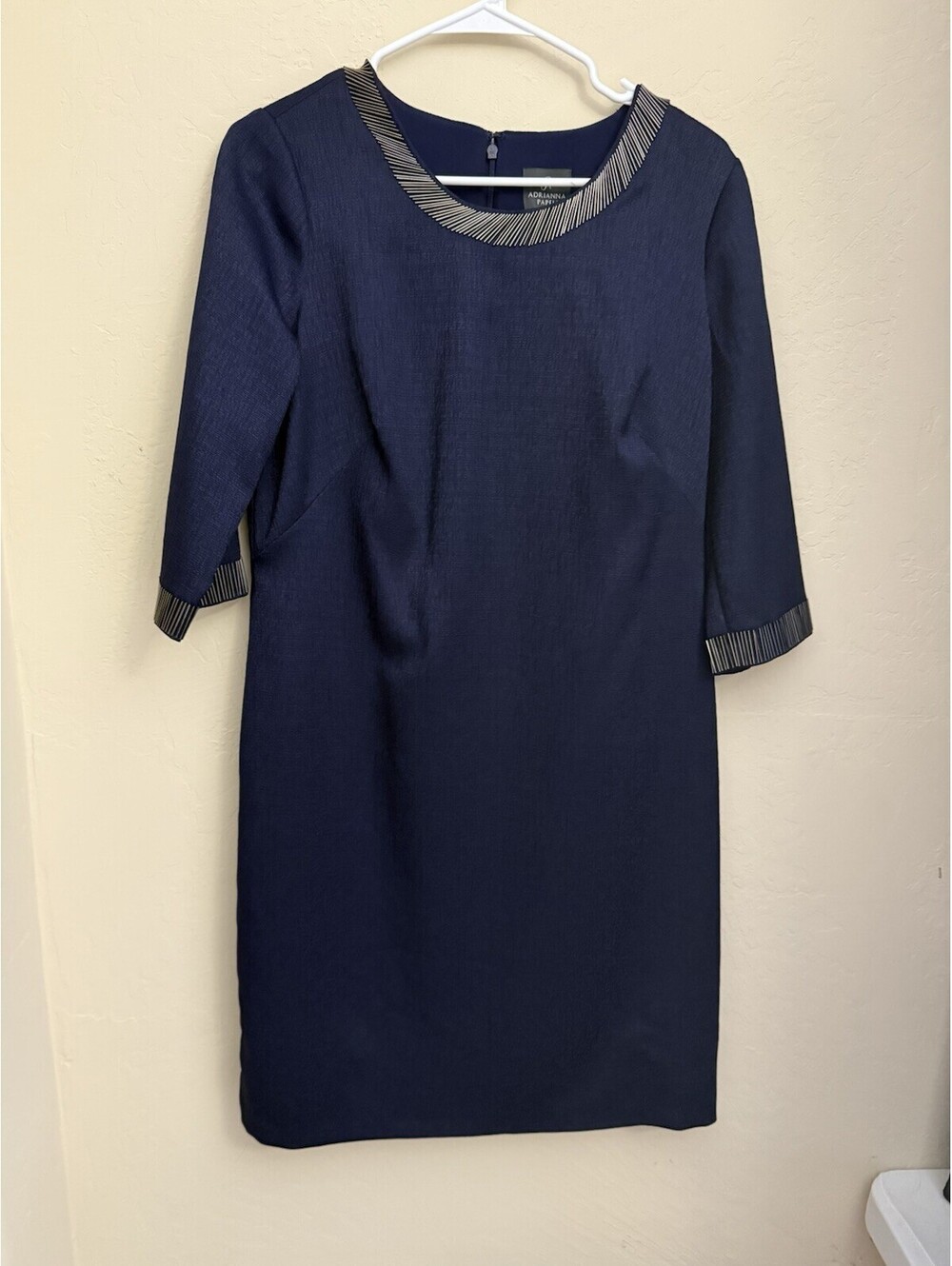 Adrianna Papell Women Blue Casual Dress 14